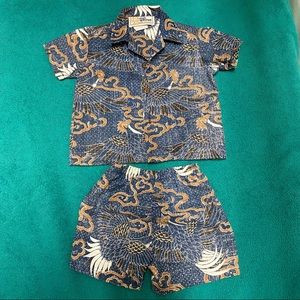 Used, Kids/boys Hawaiian Shirt&Short